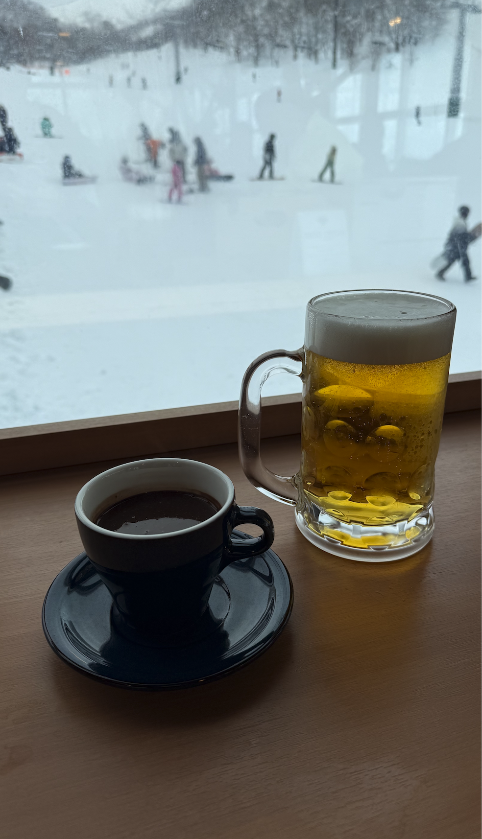 beer and hot chocolate prices niseko japan
